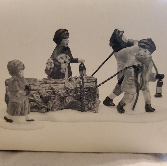 Department 56 Other - Department 56 Heritage Village Collection, Bringing Home the Yule Log